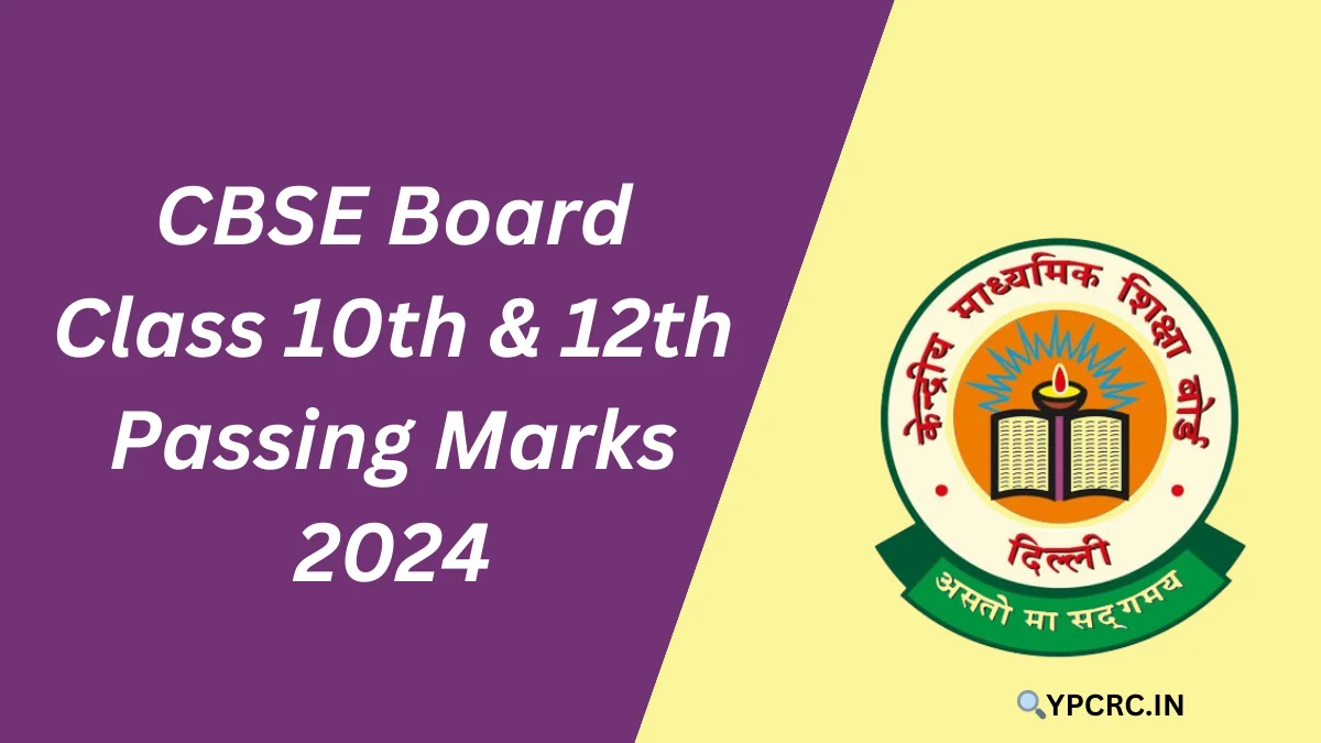 CBSE Class 10th and 12th Passing Marks 2024
